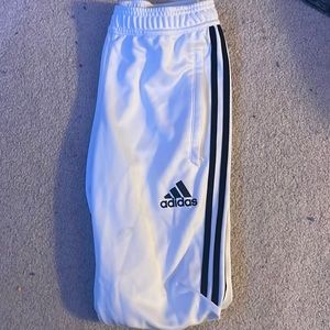White/Black Adidas Pants